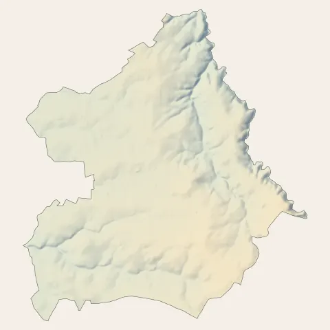 Les Landes-Genusson : relief