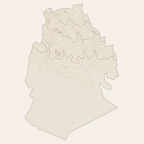 Luçon : courbes de niveau