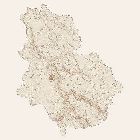 Montaigu-Vendée : courbes de niveau