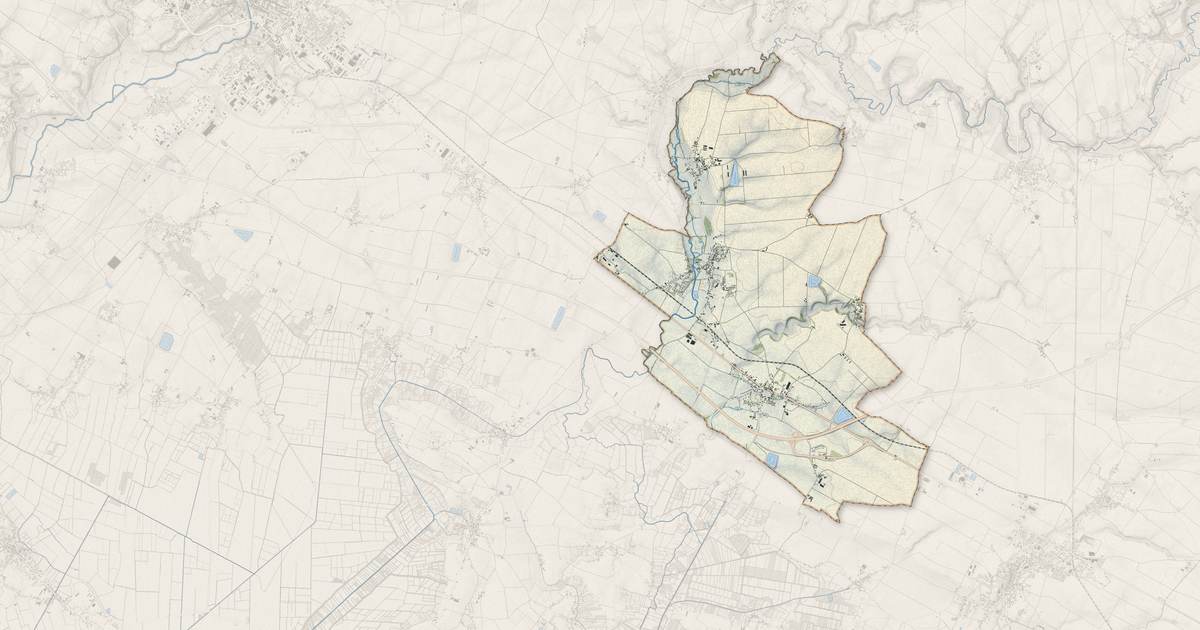 Portrait cartographique de Rives-d'Autise : relief, eau, forêts, bâti et voies, calculés à partir des données de l'IGN