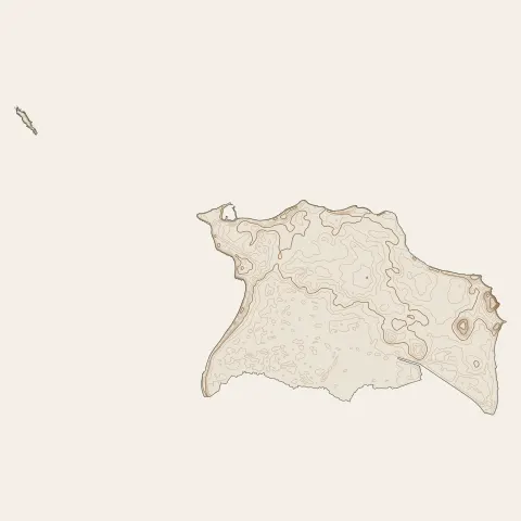 Noirmoutier-en-l'Île : courbes de niveau