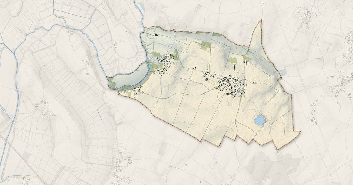Portrait cartographique de Péault : relief, eau, forêts, bâti et voies, calculés à partir des données de l'IGN