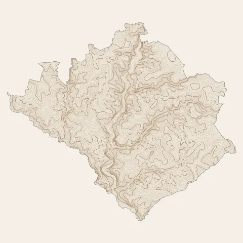 La Roche-sur-Yon : courbes de niveau