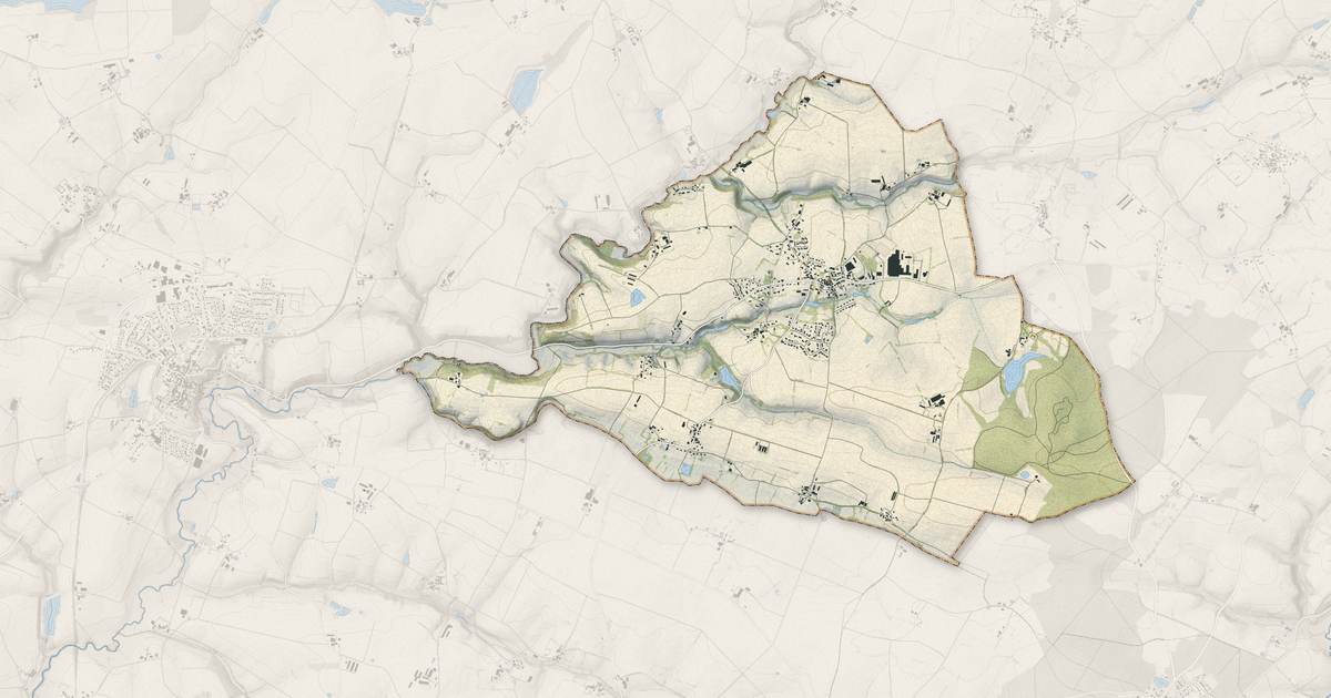 Portrait cartographique de Rochetrejoux : relief, eau, forêts, bâti et voies, calculés à partir des données de l'IGN