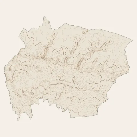 Saint-Christophe-du-Ligneron : courbes de niveau