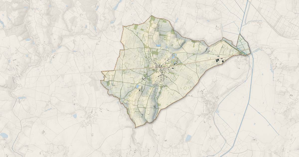 Portrait cartographique de Saint-Cyr-en-Talmondais : relief, eau, forêts, bâti et voies, calculés à partir des données de l'IGN