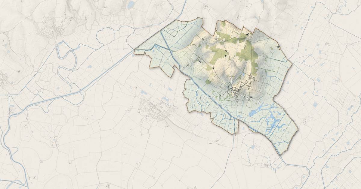 Portrait cartographique de Saint-Denis-du-Payré : relief, eau, forêts, bâti et voies, calculés à partir des données de l'IGN