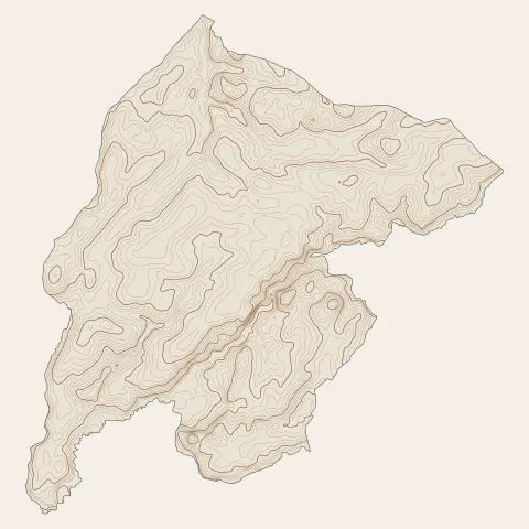 Saint-Étienne-du-Bois : courbes de niveau