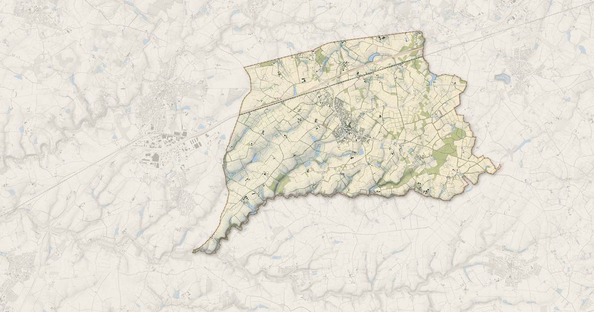 Portrait cartographique de Sainte-Flaive-des-Loups : relief, eau, forêts, bâti et voies, calculés à partir des données de l'IGN