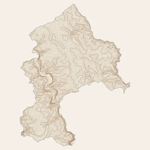 Rives de l'Yon : courbes de niveau