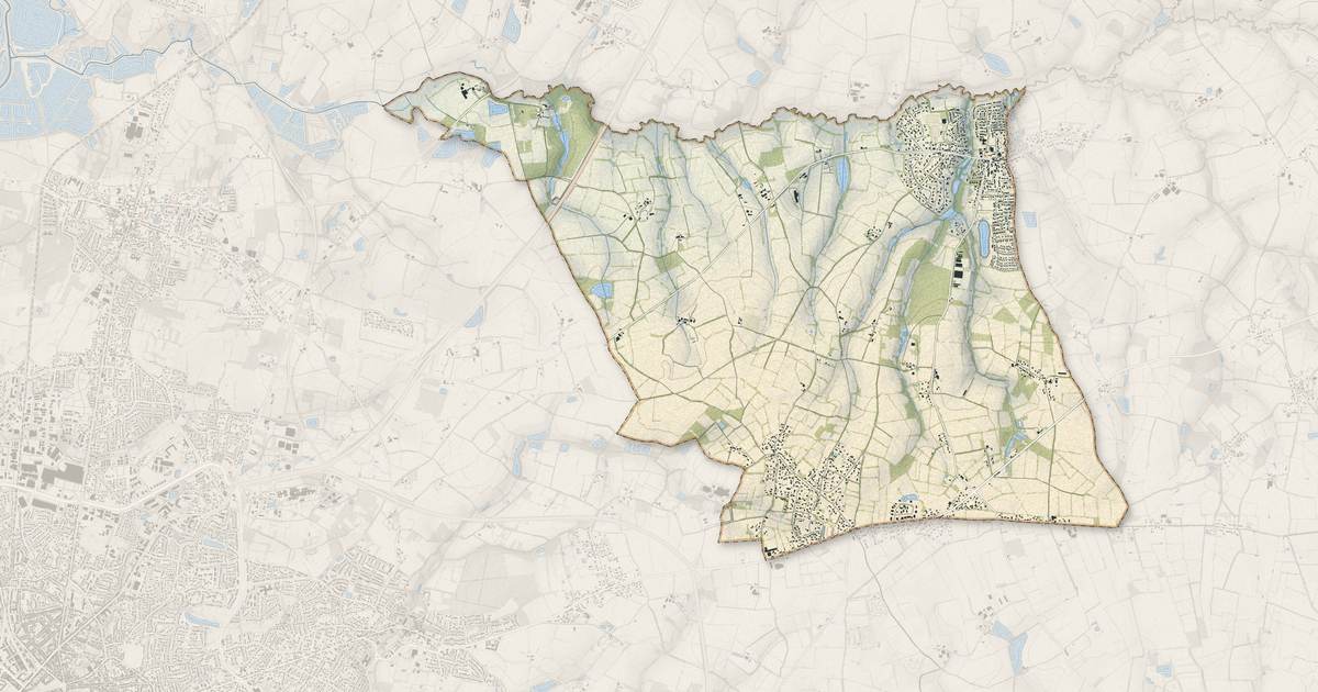 Portrait cartographique de Sainte-Foy : relief, eau, forêts, bâti et voies, calculés à partir des données de l'IGN