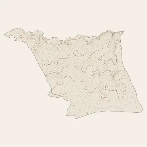 Sainte-Foy : courbes de niveau