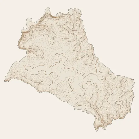 Saint-Julien-des-Landes : courbes de niveau
