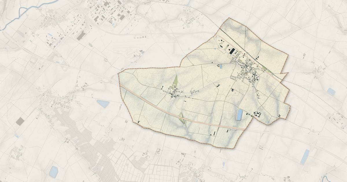 Portrait cartographique de Saint-Martin-de-Fraigneau : relief, eau, forêts, bâti et voies, calculés à partir des données de l'IGN
