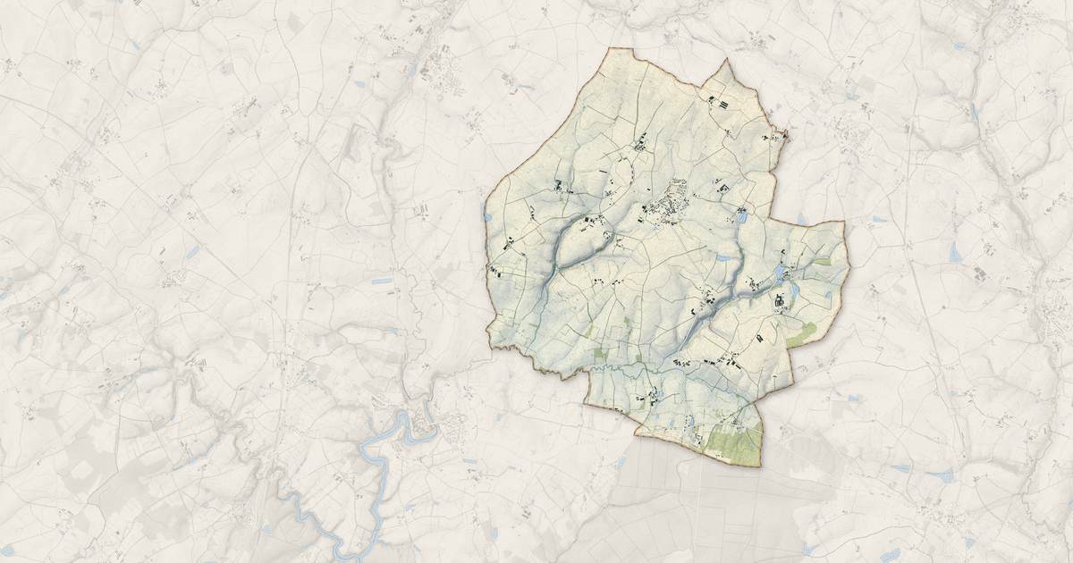 Portrait cartographique de Saint-Maurice-des-Noues : relief, eau, forêts, bâti et voies, calculés à partir des données de l'IGN