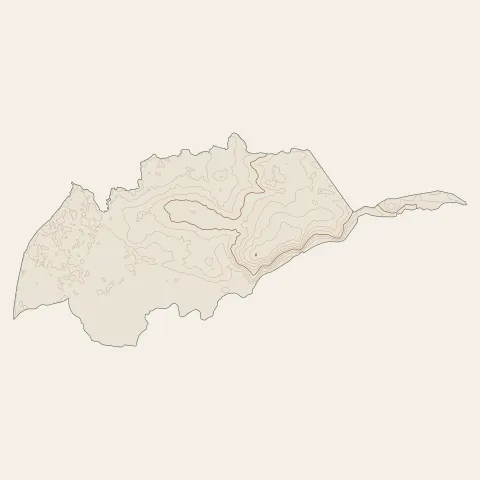 Saint-Urbain : courbes de niveau