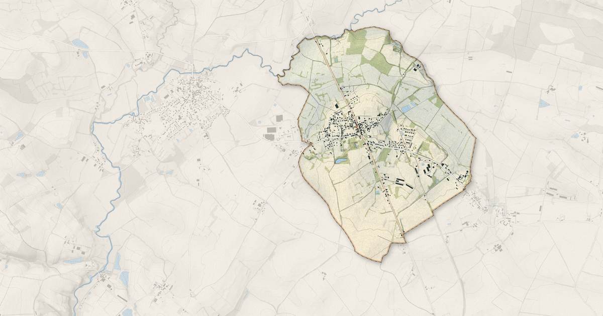 Portrait cartographique de Saint-Vincent-Sterlanges : relief, eau, forêts, bâti et voies, calculés à partir des données de l'IGN