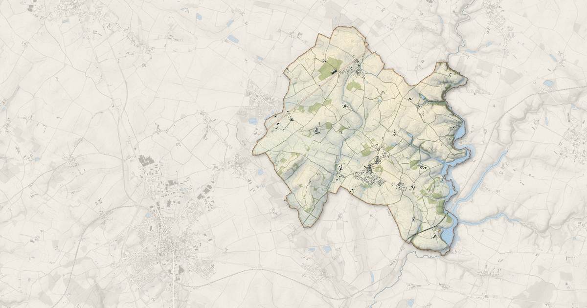 Portrait cartographique de Sigournais : relief, eau, forêts, bâti et voies, calculés à partir des données de l'IGN