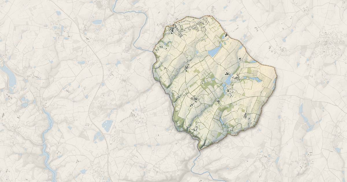Portrait cartographique de Le Tablier : relief, eau, forêts, bâti et voies, calculés à partir des données de l'IGN