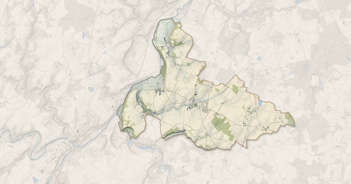 Portrait cartographique de Aslonnes : relief, eau, forêts, bâti et voies, calculés à partir des données de l'IGN