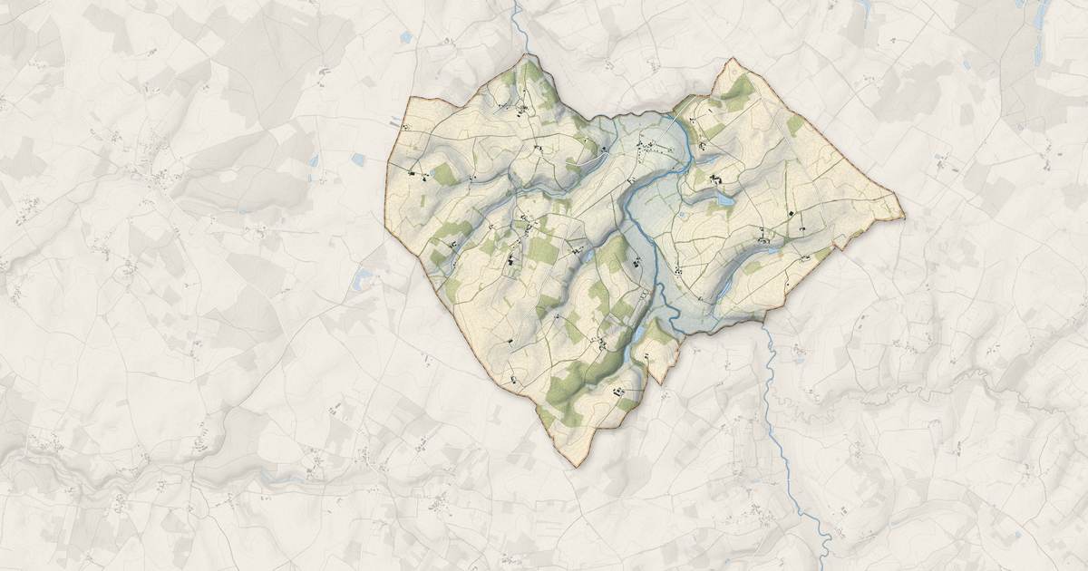 Portrait cartographique de Asnois : relief, eau, forêts, bâti et voies, calculés à partir des données de l'IGN