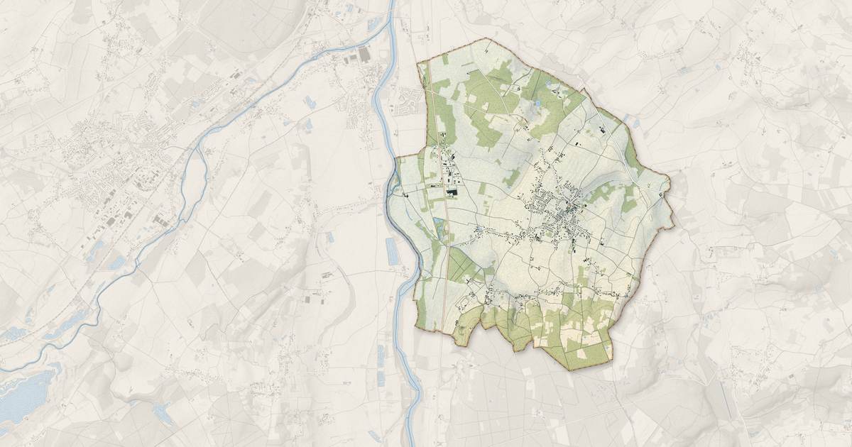 Portrait cartographique de Availles-en-Châtellerault : relief, eau, forêts, bâti et voies, calculés à partir des données de l'IGN