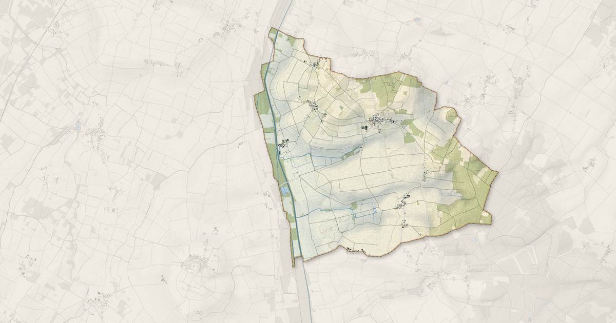 Portrait cartographique de Berrie : relief, eau, forêts, bâti et voies, calculés à partir des données de l'IGN