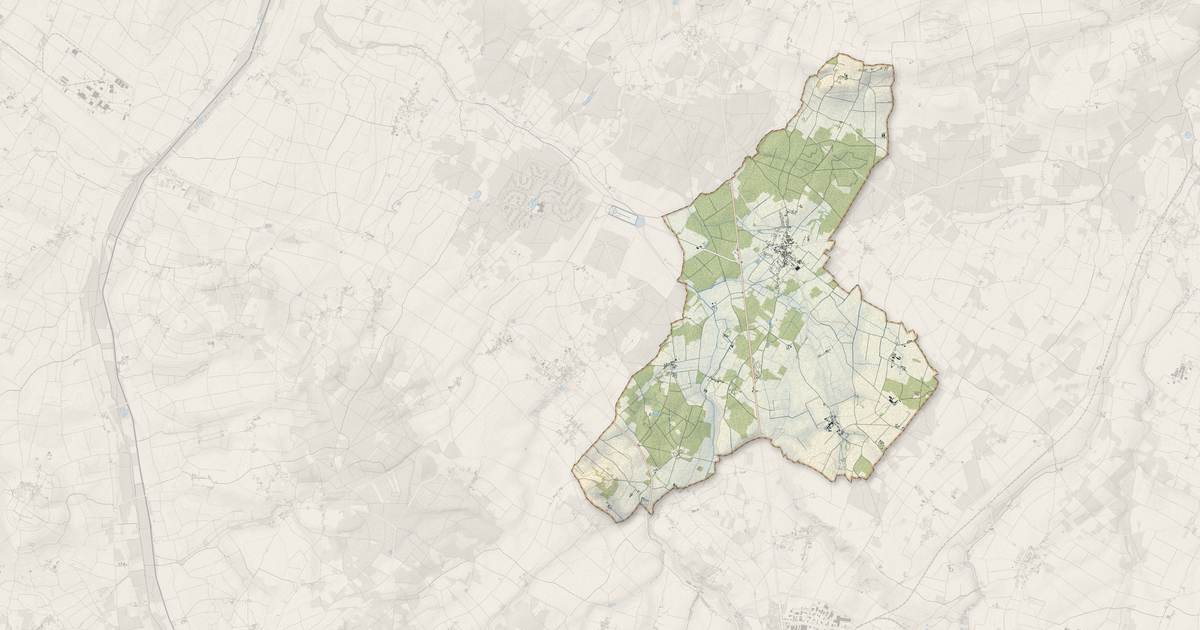 Portrait cartographique de Bournand : relief, eau, forêts, bâti et voies, calculés à partir des données de l'IGN