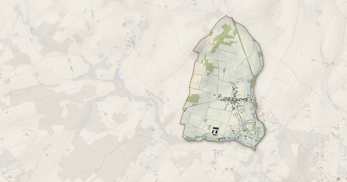 Portrait cartographique de Cernay : relief, eau, forêts, bâti et voies, calculés à partir des données de l'IGN