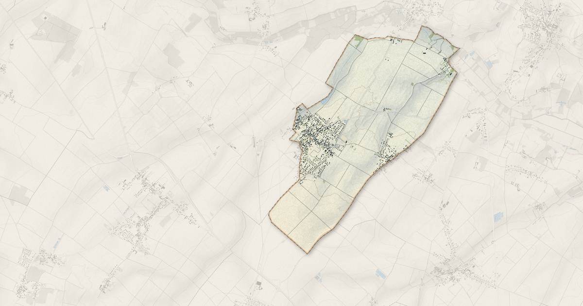 Portrait cartographique de Chabournay : relief, eau, forêts, bâti et voies, calculés à partir des données de l'IGN