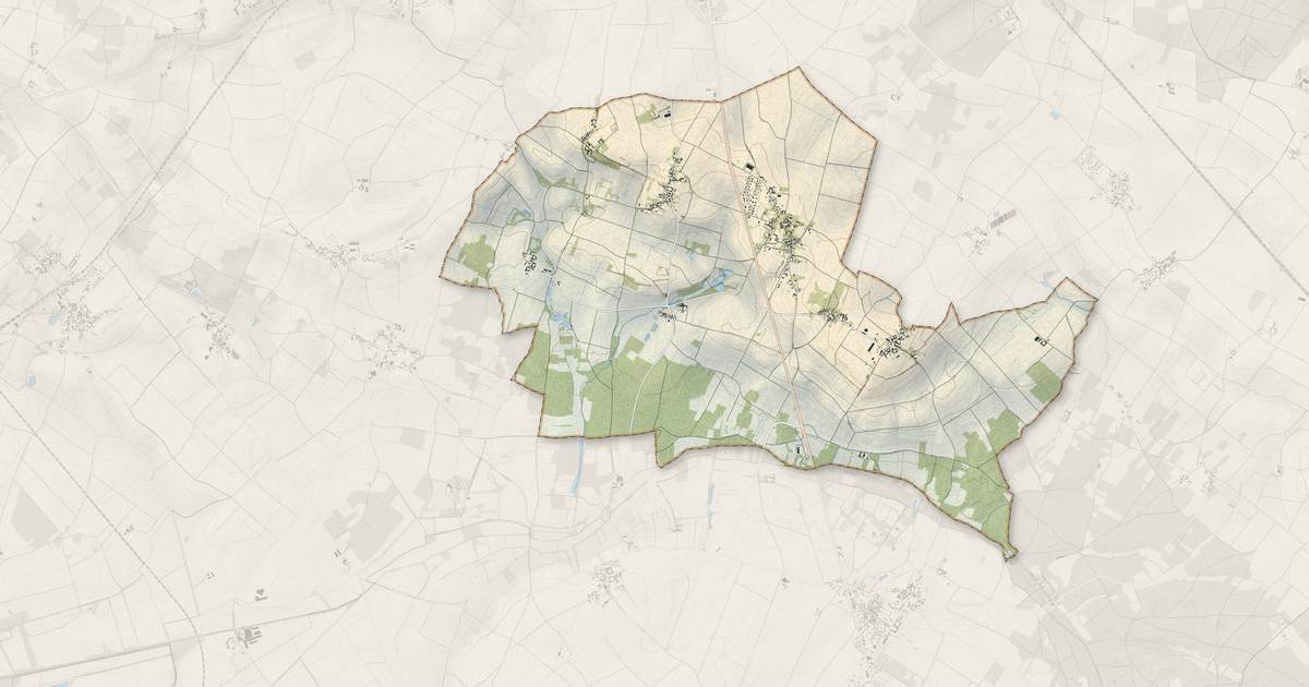 Portrait cartographique de Chalais : relief, eau, forêts, bâti et voies, calculés à partir des données de l'IGN