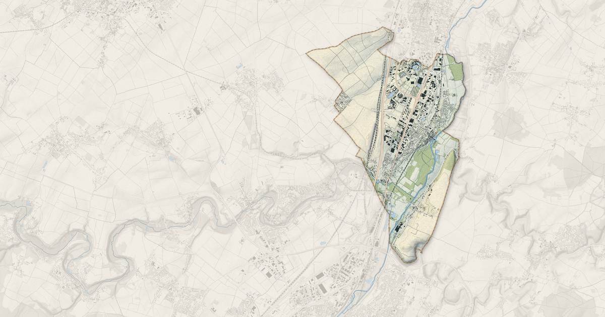 Portrait cartographique de Chasseneuil-du-Poitou : relief, eau, forêts, bâti et voies, calculés à partir des données de l'IGN