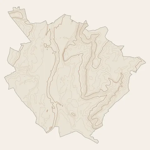 Châtellerault : courbes de niveau