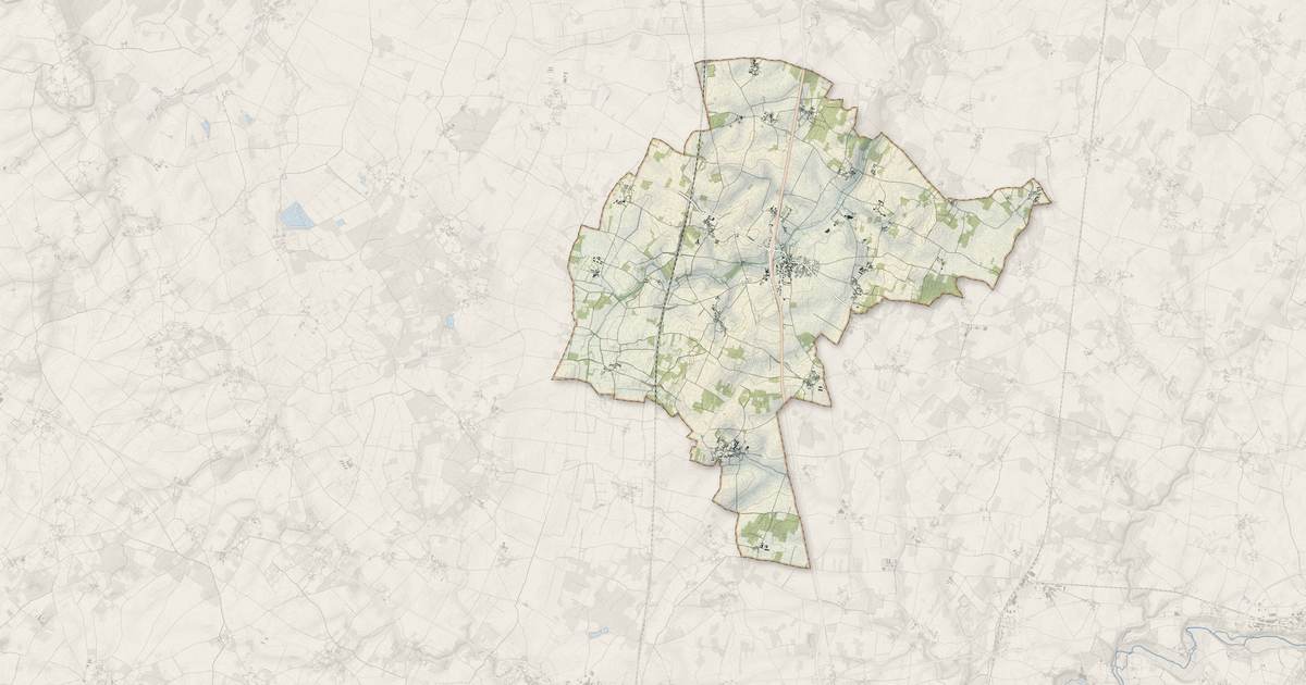 Portrait cartographique de Chaunay : relief, eau, forêts, bâti et voies, calculés à partir des données de l'IGN