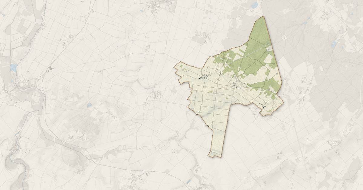 Portrait cartographique de La Chaussée : relief, eau, forêts, bâti et voies, calculés à partir des données de l'IGN