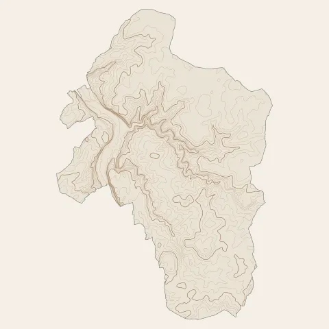Chauvigny : courbes de niveau