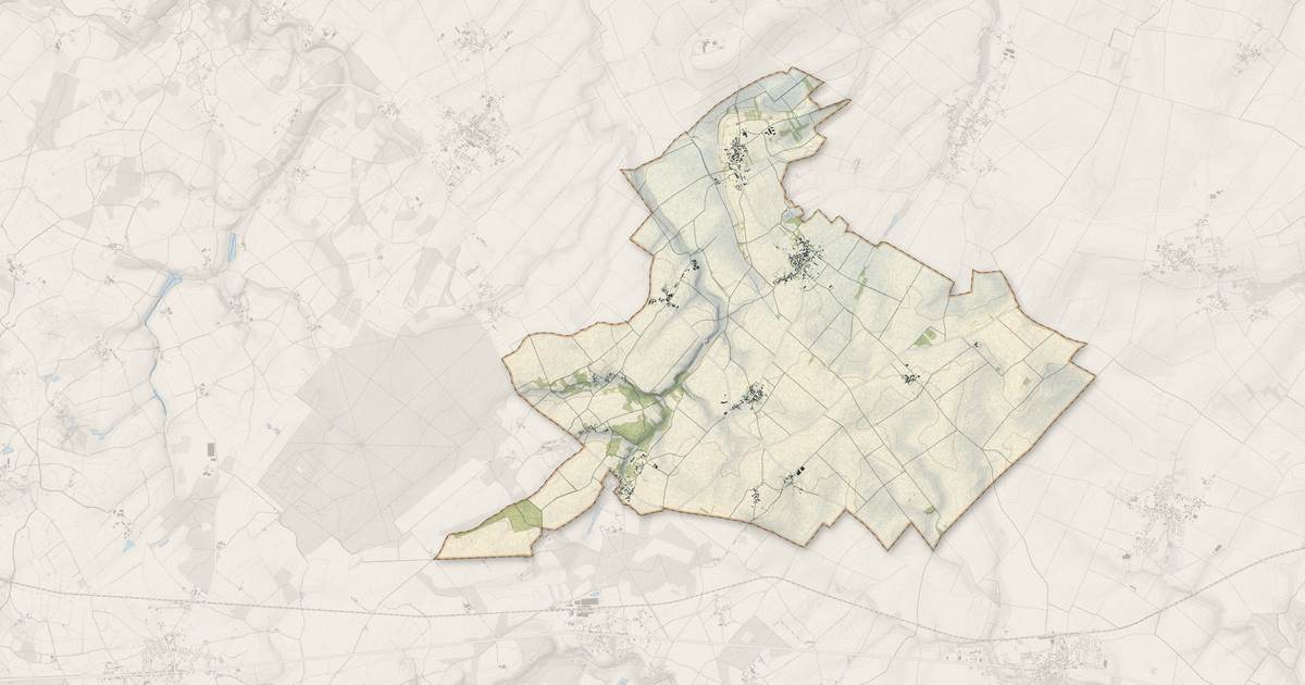 Portrait cartographique de Cherves : relief, eau, forêts, bâti et voies, calculés à partir des données de l'IGN