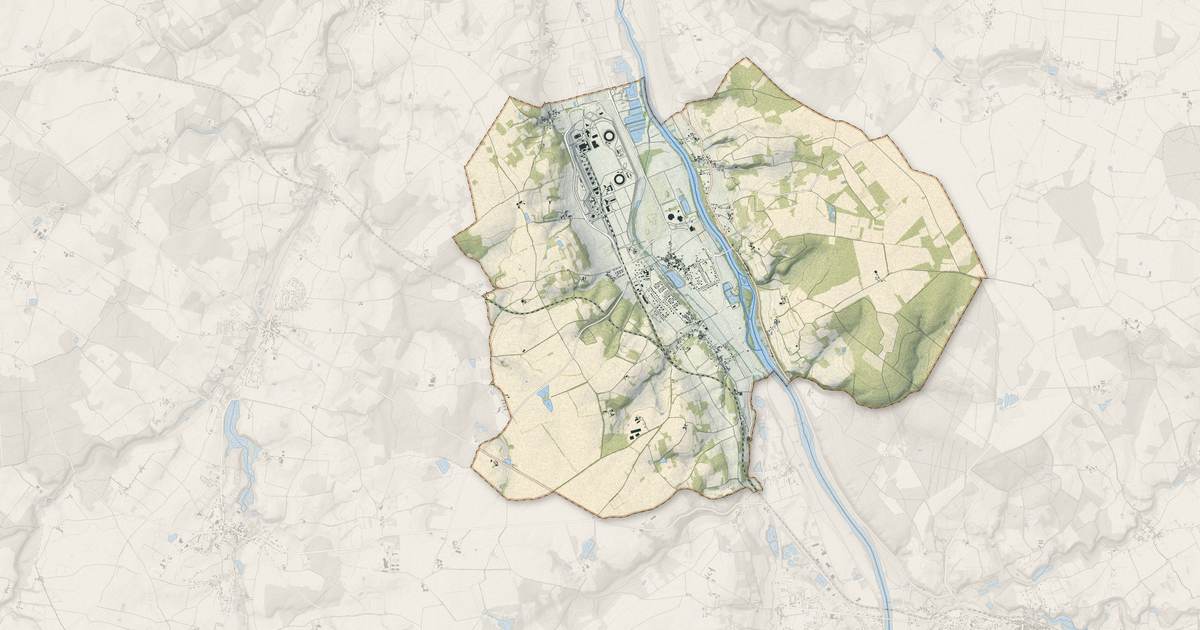 Portrait cartographique de Civaux : relief, eau, forêts, bâti et voies, calculés à partir des données de l'IGN