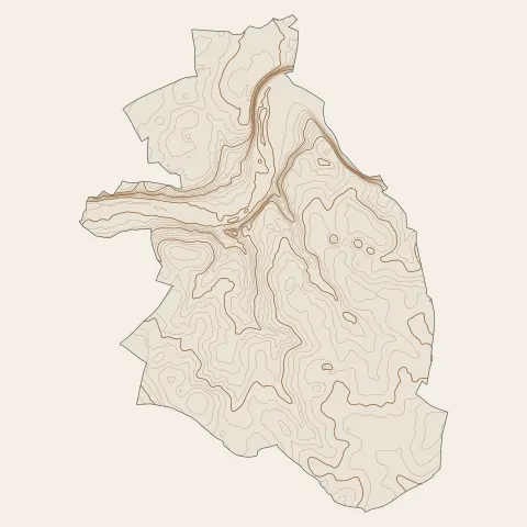 Civray : courbes de niveau