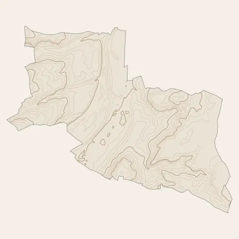 Dangé-Saint-Romain : courbes de niveau