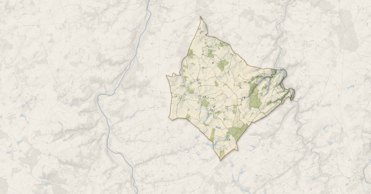 Portrait cartographique de Haims : relief, eau, forêts, bâti et voies, calculés à partir des données de l'IGN