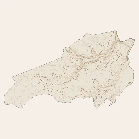 Ligugé : courbes de niveau