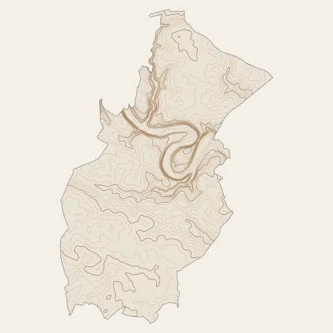Lusignan : courbes de niveau