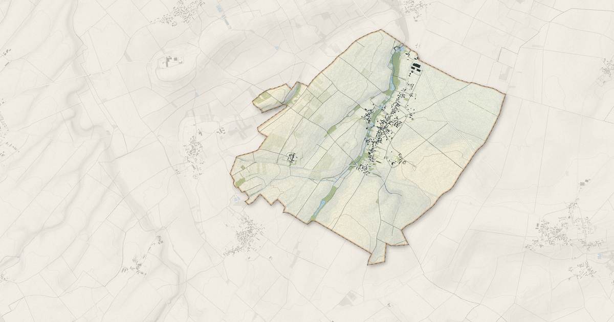 Portrait cartographique de Maisonneuve : relief, eau, forêts, bâti et voies, calculés à partir des données de l'IGN