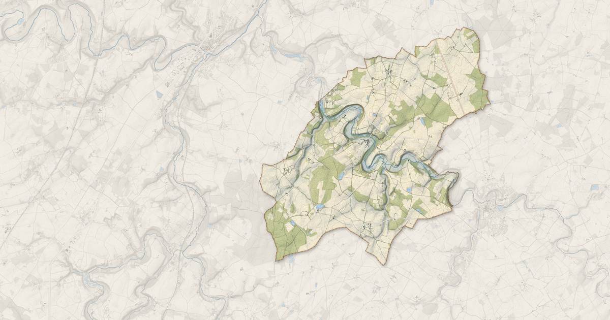 Portrait cartographique de Marnay : relief, eau, forêts, bâti et voies, calculés à partir des données de l'IGN