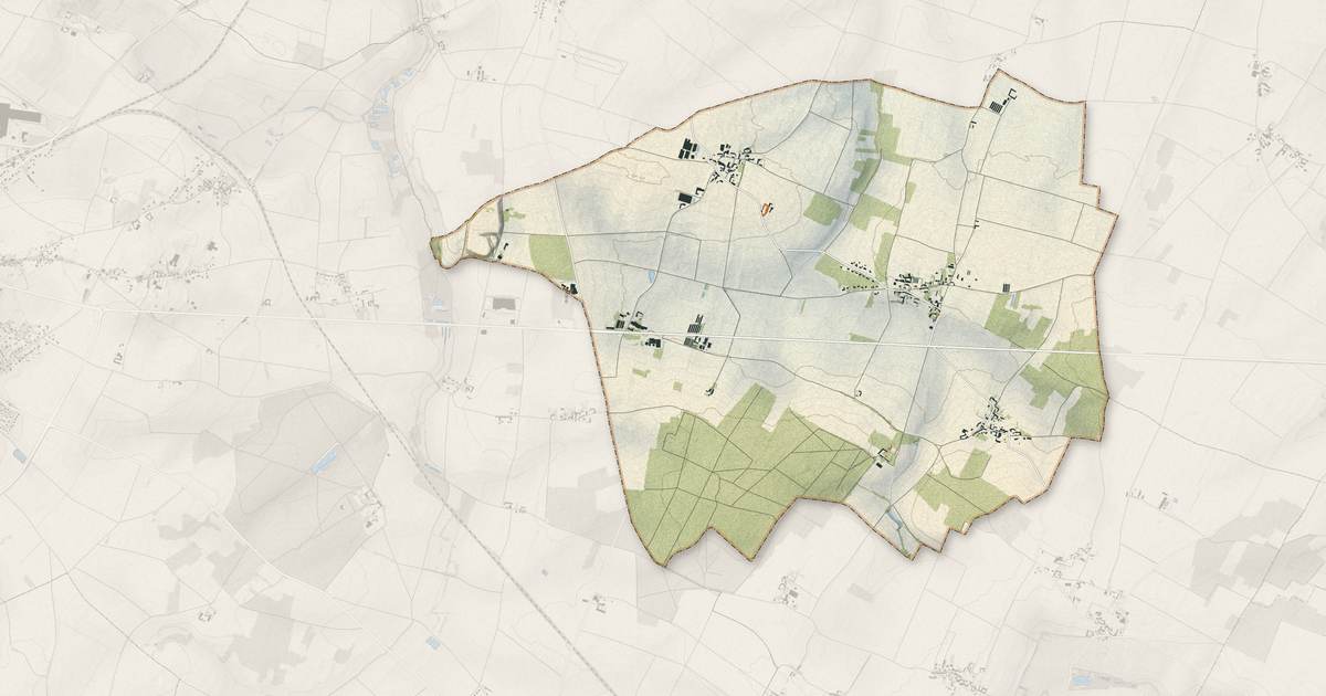 Portrait cartographique de Messemé : relief, eau, forêts, bâti et voies, calculés à partir des données de l'IGN