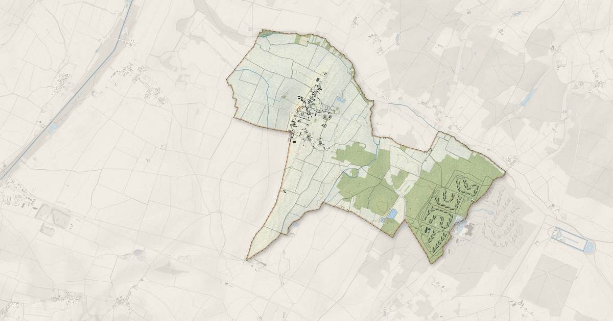 Portrait cartographique de Morton : relief, eau, forêts, bâti et voies, calculés à partir des données de l'IGN