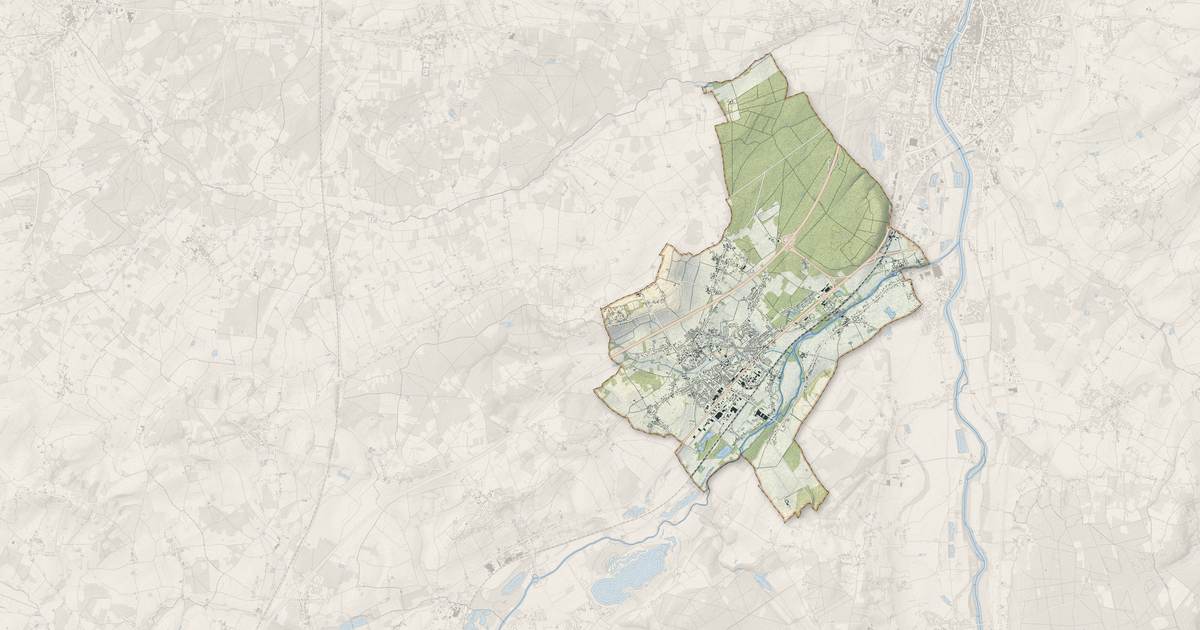 Portrait cartographique de Naintré : relief, eau, forêts, bâti et voies, calculés à partir des données de l'IGN