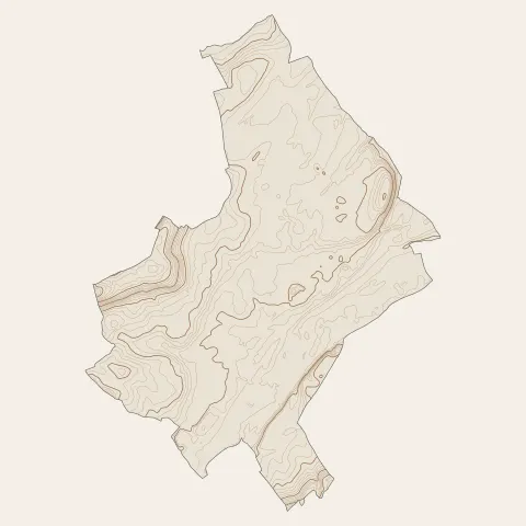 Naintré : courbes de niveau