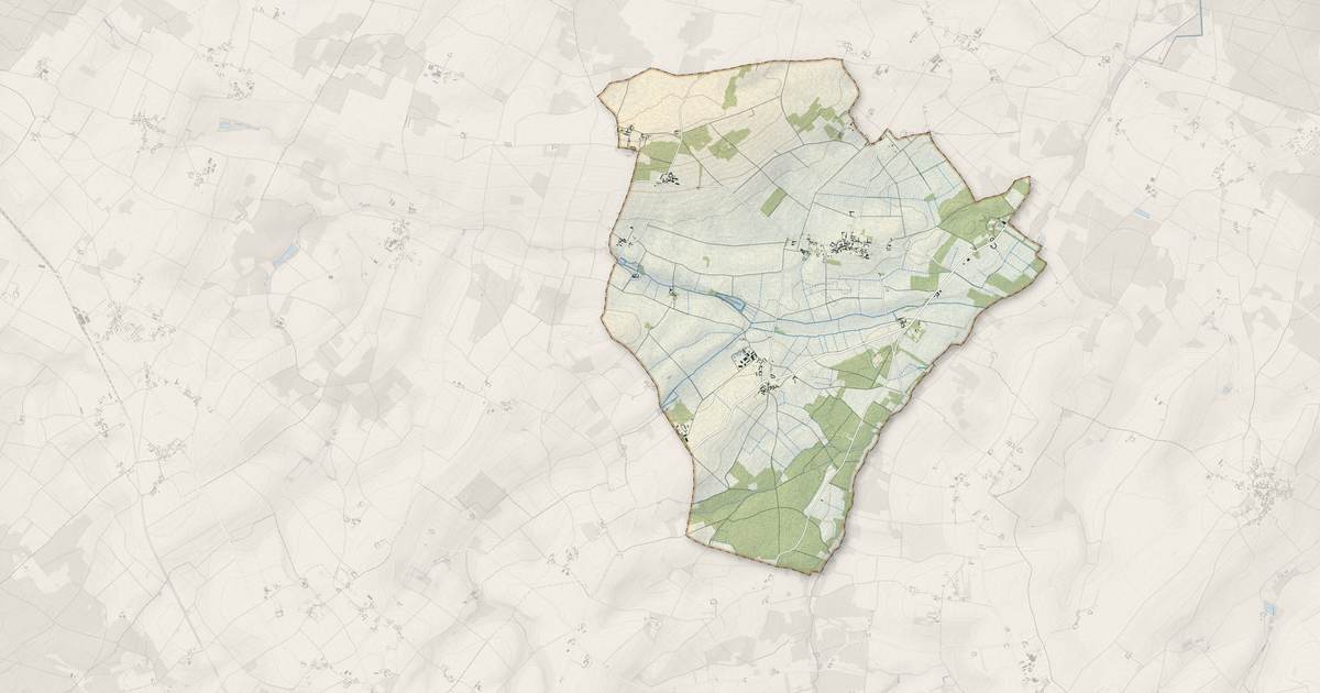 Portrait cartographique de Nueil-sous-Faye : relief, eau, forêts, bâti et voies, calculés à partir des données de l'IGN
